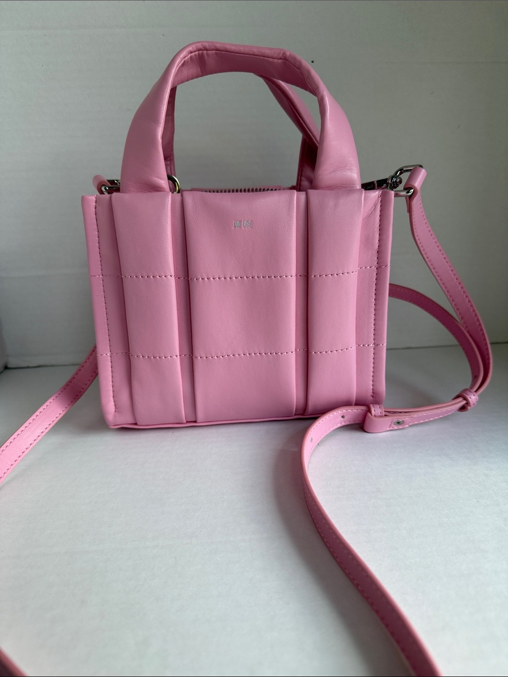 JW PEI Freya Mini Tote Bag Pink  Crossbody
